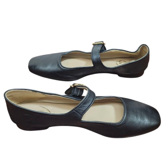 Sam Edelman Michaela Mary Jane Black Leather Loafers Flats Ballet Slipper Sze9.5 - Picture 7 of 14